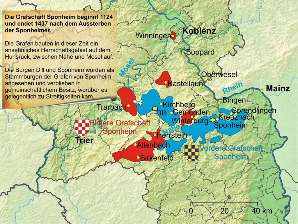 Grafschaft Sponheim um 1400