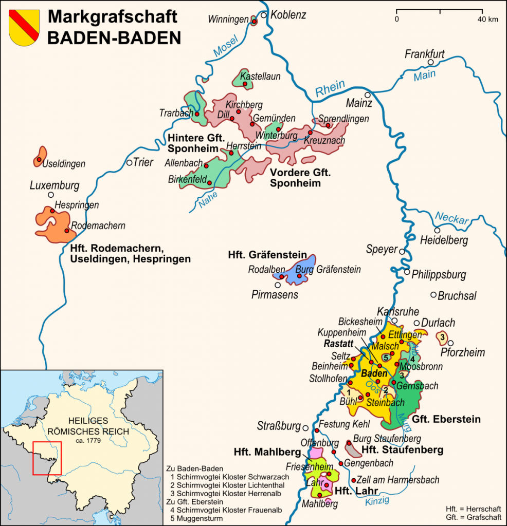 Markgrafschaft Baden Baden von 1535 bis 1771