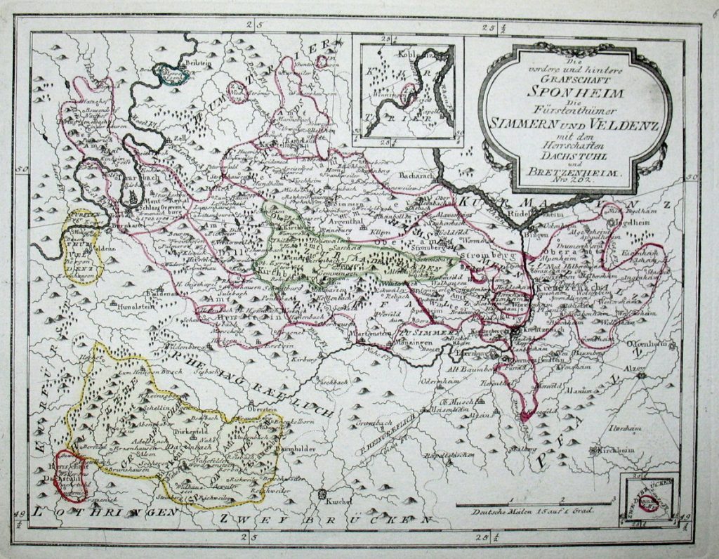Karte von 1793/1794